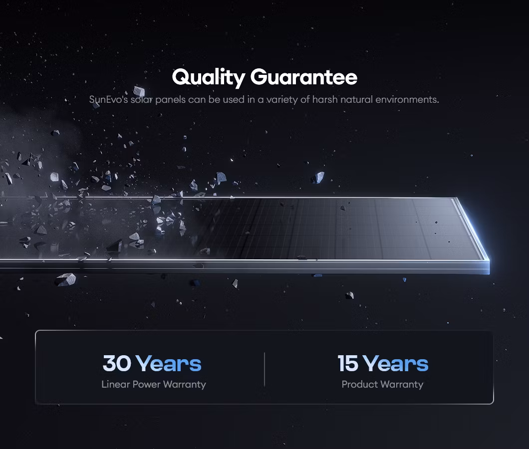 Sunevo Topcon N Type Solar Modules 480W 485W 490W Solar Industrial Panels Electricity Production
