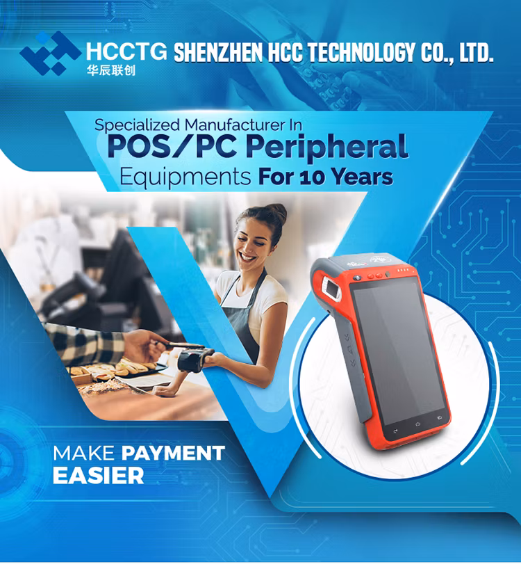 High Quality All in One 4G WiFi Portable Cash Register Handheld POS Terminal with Printer (HCC-Z100)