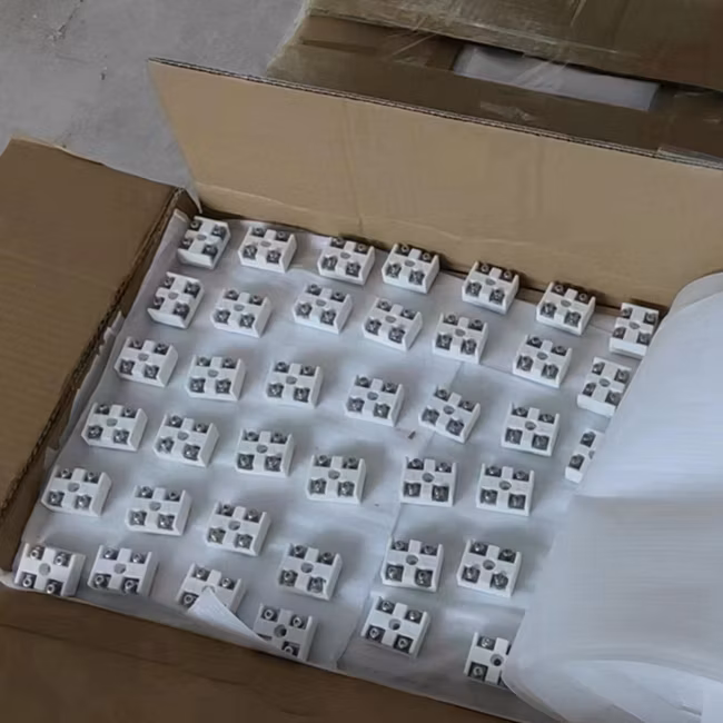 VDE Certified High Temperature Ceramic Terminal Blocks Wire Connector