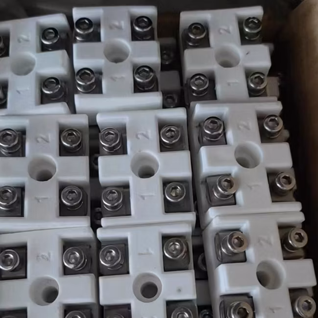 VDE Certified High Temperature Ceramic Terminal Blocks Wire Connector