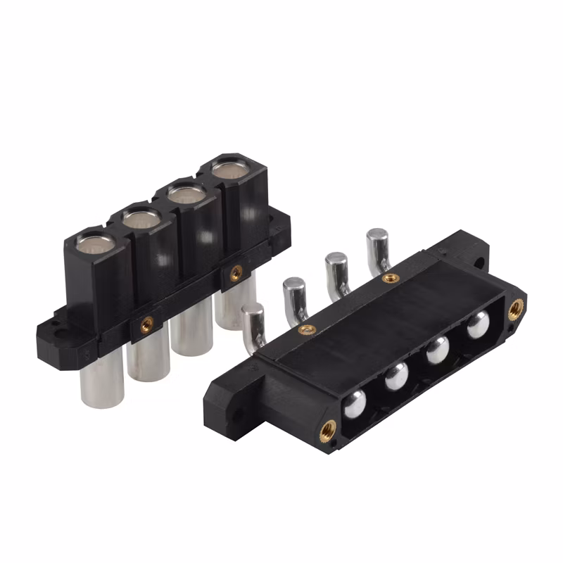 Energy Storage Connector High Current 4pin Connector Bend Angle for Panel Mount