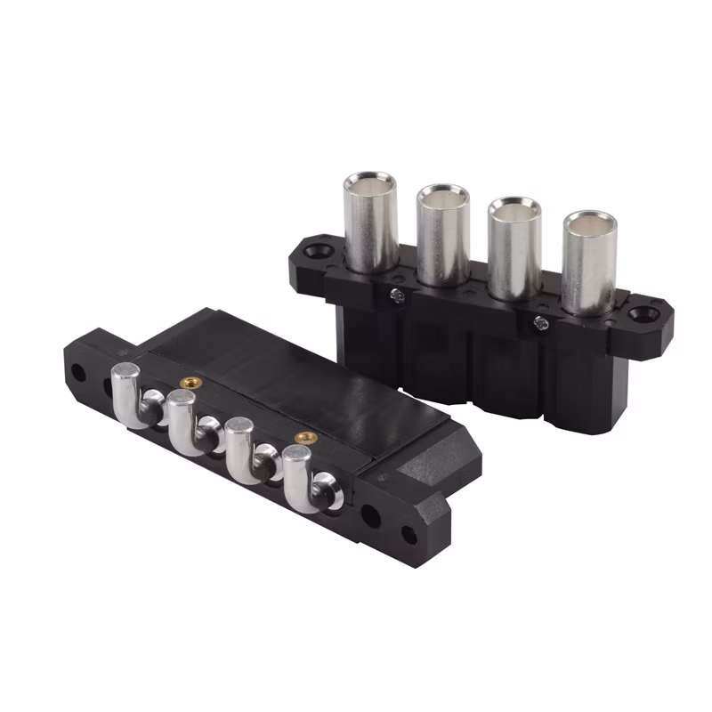 Energy Storage Connector High Current 4pin Connector Bend Angle for Panel Mount