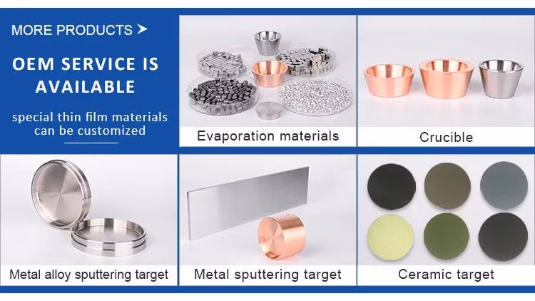 Customized TiO2 Targets Titanium Dioxide Ceramic Sputtering Target Customized Size
