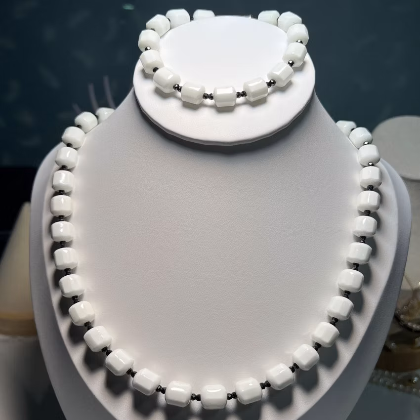 Classic Elegant Necklace New 2024 Explosive Tommarin Germanite Energy Beaded Jewelry Set Female Fashion Radiation Protection (CF-TMNS-001)