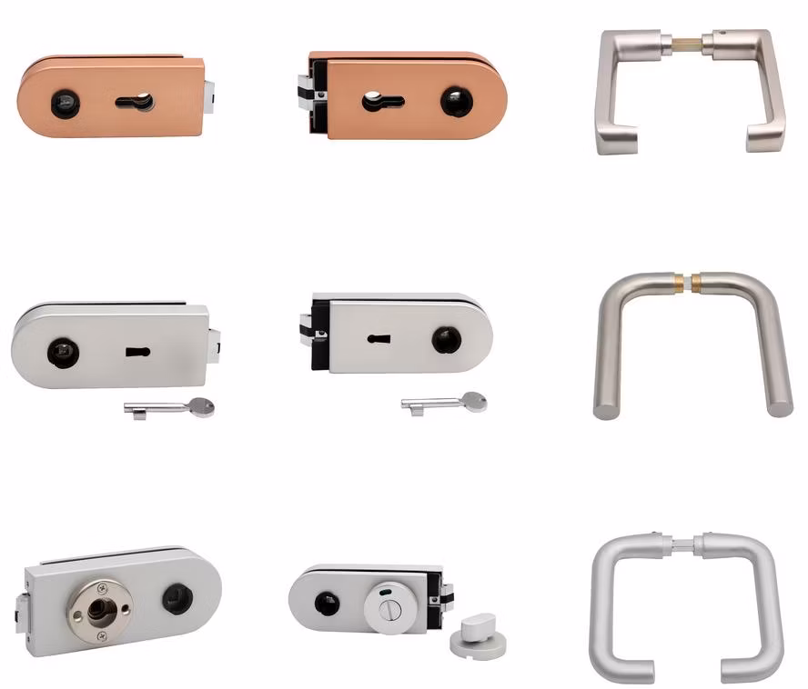 Glass Connectors Glass Wall Fittings Connectors Glass Handle Lock Door Lock Lock Strike Box
