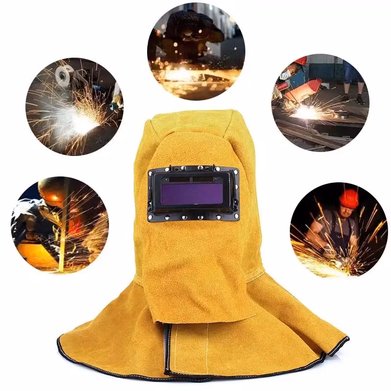A Grade Cow Split Leather Welding Shoe Covers Premium Quality Leather Welding Safety Gaiter for Industrial Spark Protection Online