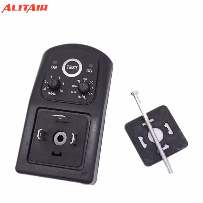 Connector Timer for Solenoid Valve Automatic Drain Water Controller DC24 AC220V AC380V DIN43650A Electric Drain Timer