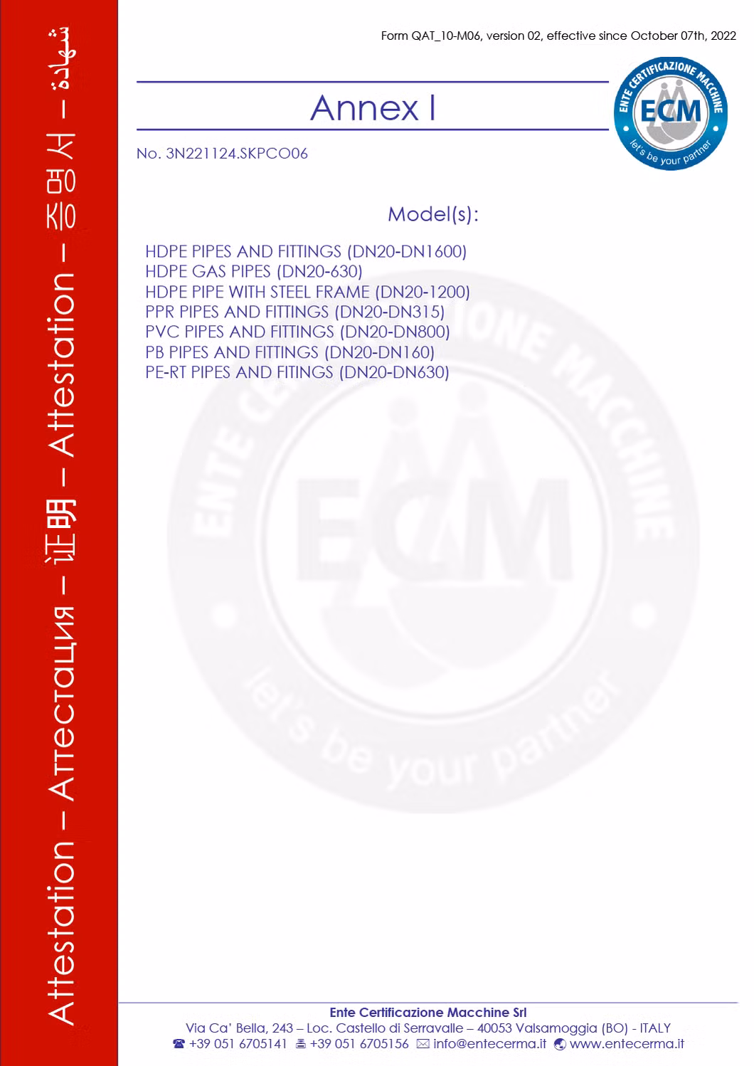Competitive CE Approval Plastic PPR Waste Pipe Cap End