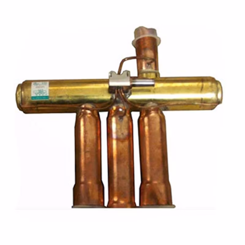 Fitting Air Conditioner Refrigerant 4 Way Reversing Valve Red Copper Material Pipe
