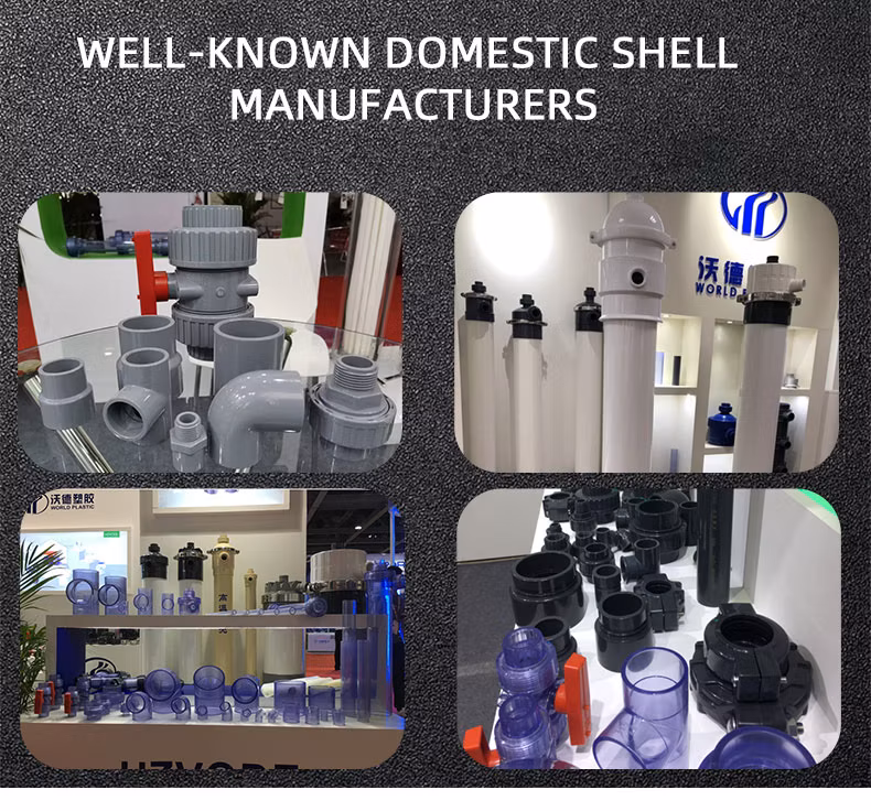 UPVC Transparent External Thread Connector, Industrial Water Treatment Transparent Pipe Fittings, UPVC Water Pipe Connector