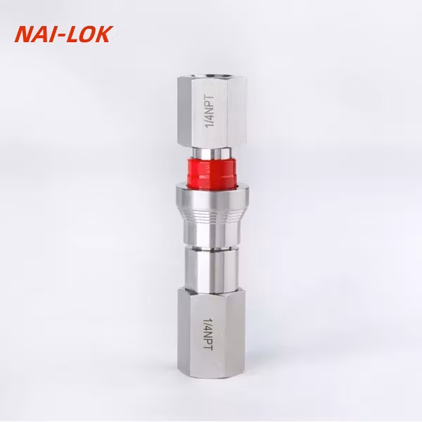 Stainless Steel 316 Metal Connectors High Pressure Instrument Tube &amp; Pipe Fittings Supplier Instrumentation Quick Release Couplings
