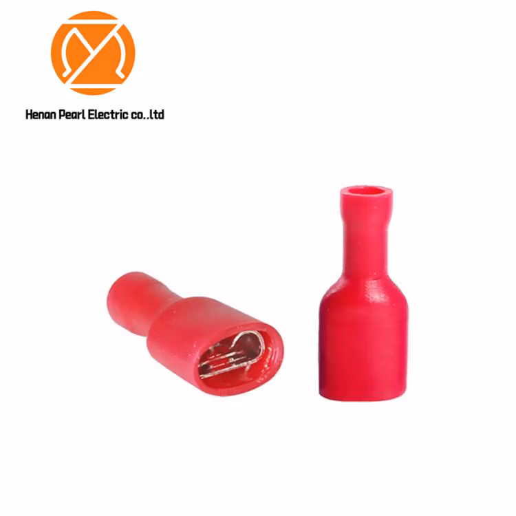Factory Wholesale V1-2.5 Sheath Insulated Soft Sleeves PVC Cap for Terminals Connector Round Bare Cold Pressed Terminal