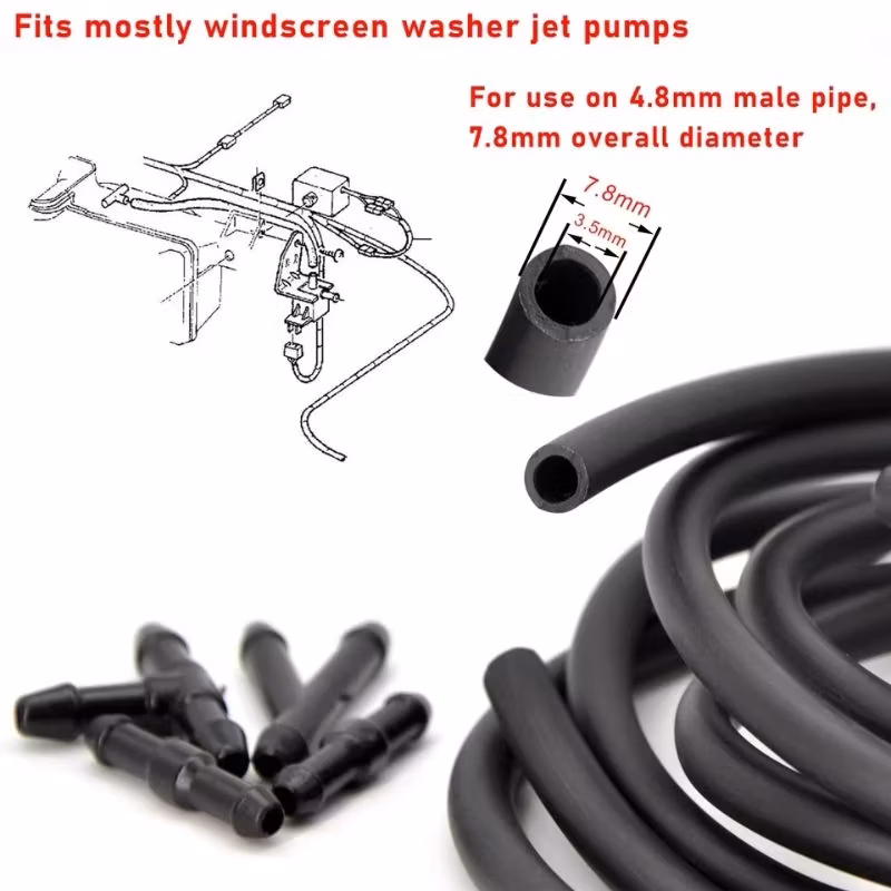 T/Y/I 3 Types Universal Joiner Pipe Connector Car Windshield Washer Nozzles Hose Water Tube Connector Air Fue Water Petrol