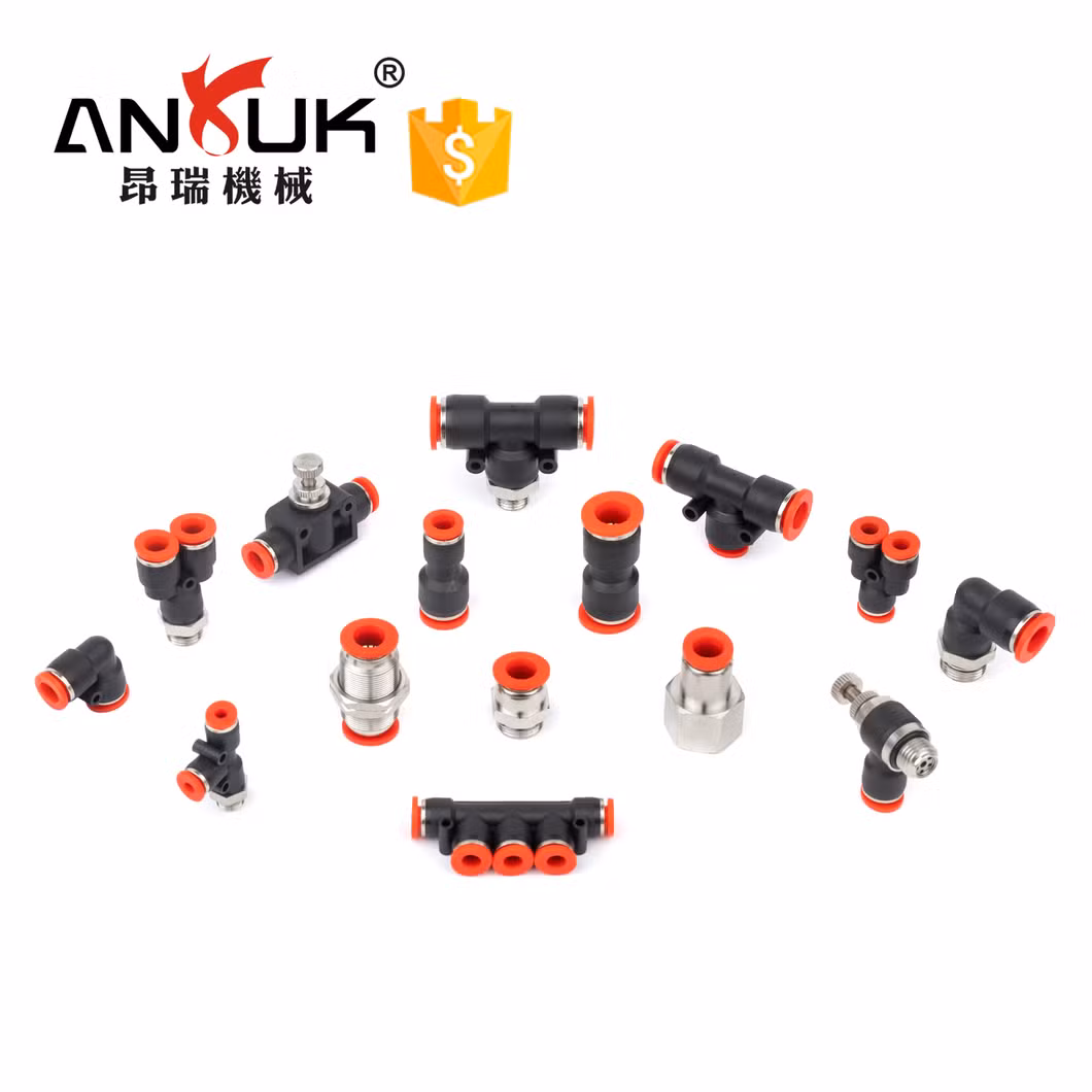 PV L Type Plastic Pneumatic Tube Connectting Elbow Pipe Fittings