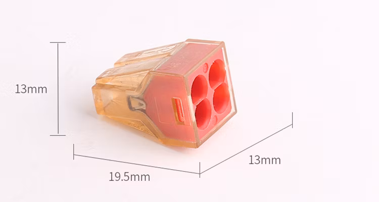 Quick Connect Compact Splicing Fast Connector 4 Way Wire Fast Rigid Terminal Block Connector Pct-104b/604/773-604 Junction Box Terminal Connector