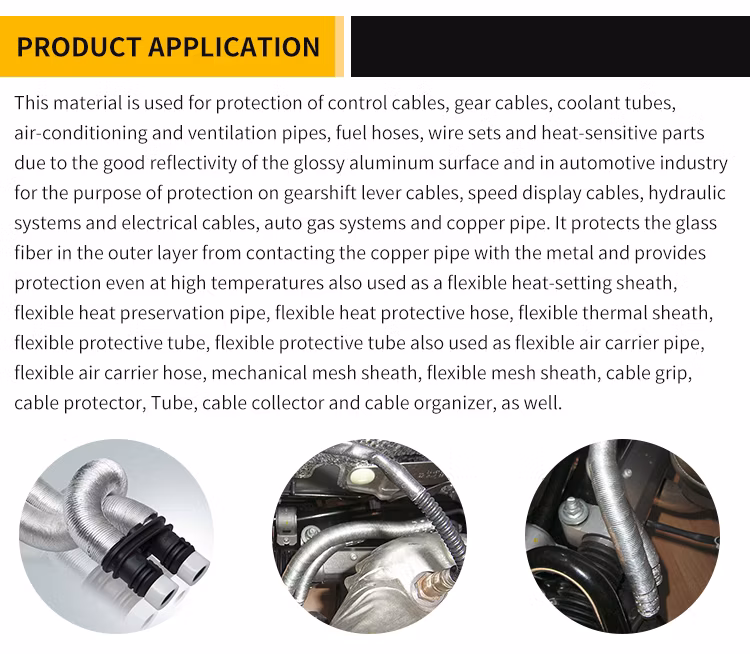 Heat Shield Tube Pre Heater Pipe Air Cleaner to Carbon Canister Aluminum Corrugated Tube Cardboard Air Hose