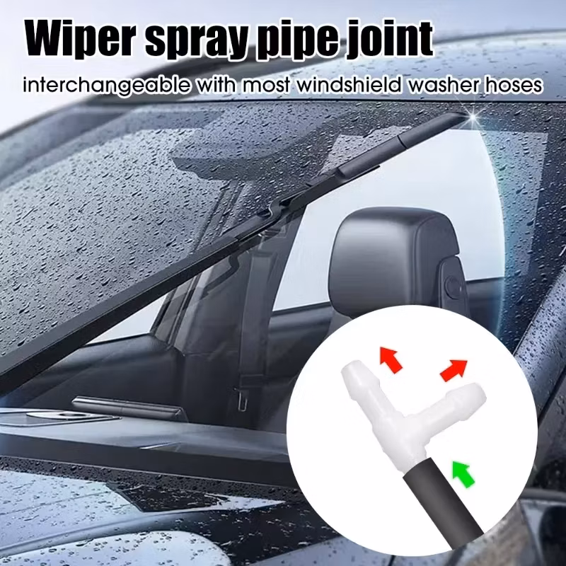 T/Y/I 3 Types Universal Joiner Pipe Connector Car Windshield Washer Nozzles Hose Water Tube Connector Air Fue Water Petrol
