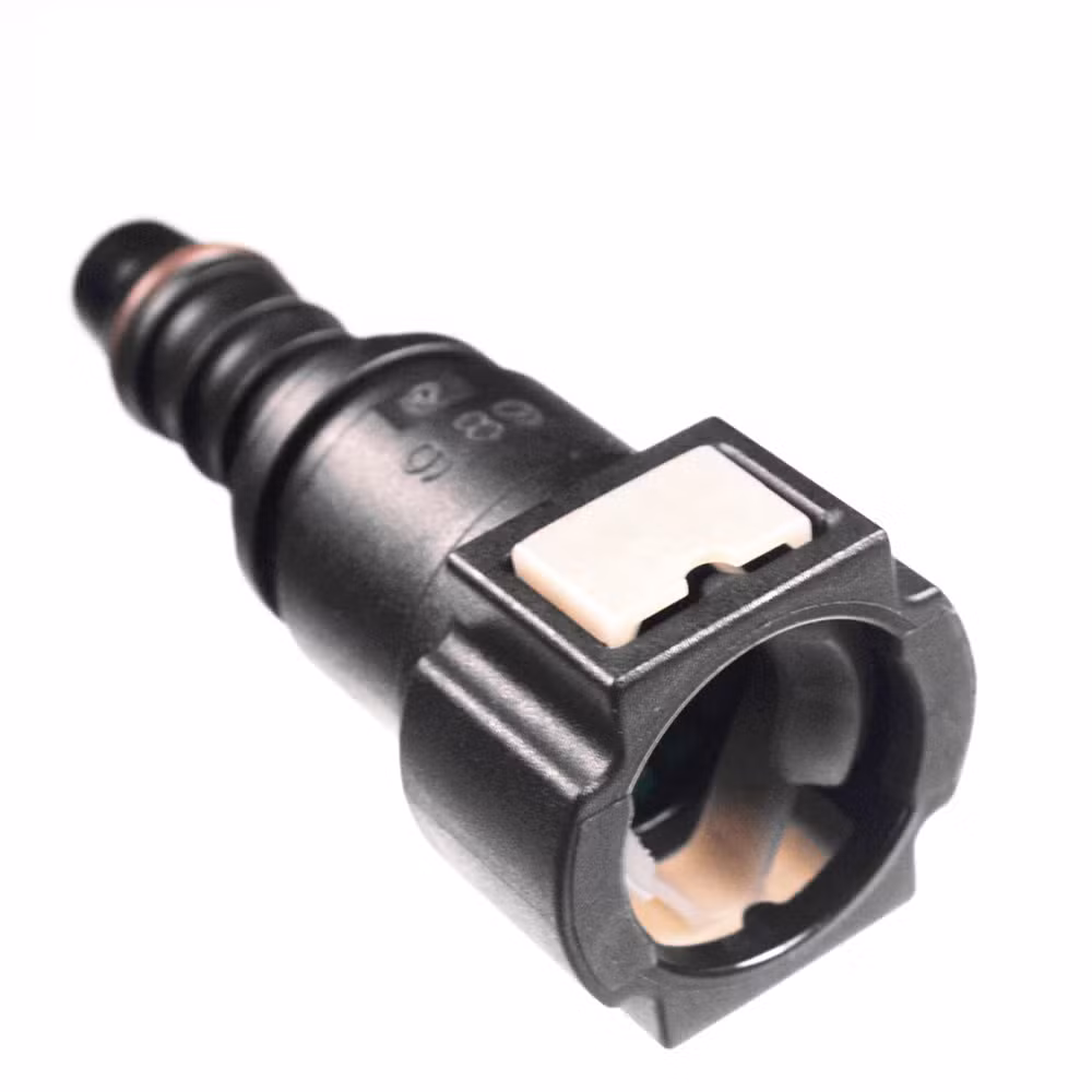 Hot Selling Automotive Parts Engine Spare 2 Button QC Customization Diesel Corrugated Fuel Hose Injector Connector