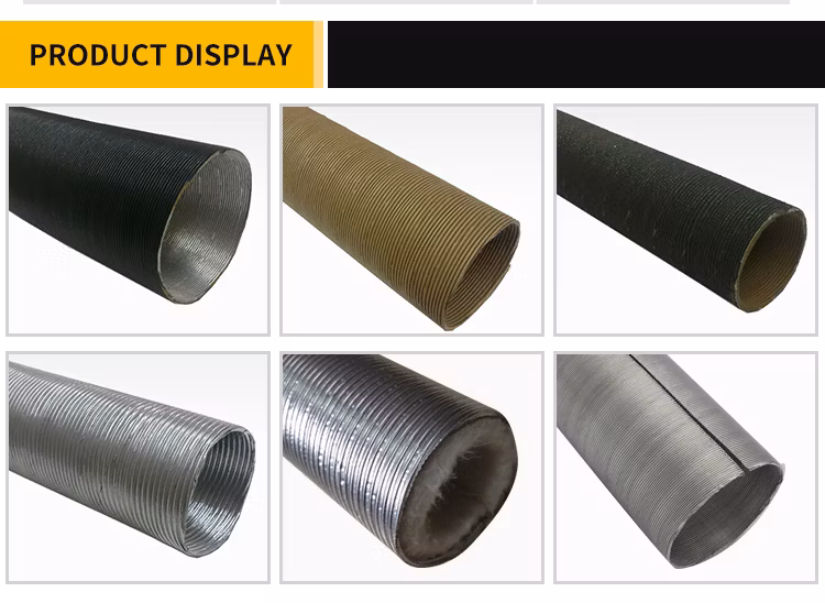 Heat Shield Tube Pre Heater Pipe Air Cleaner to Carbon Canister Aluminum Corrugated Tube Cardboard Air Hose