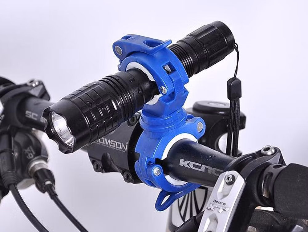 360 Degree Rotatable Bike Quick Release Mount Bicycle Light Bracket Lamp Holder LED Torch Stand