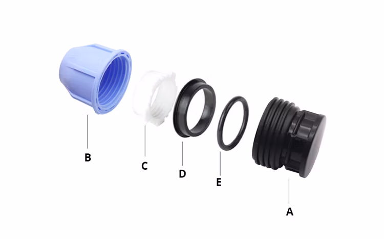 Low Price HDPE Fitting Plastic Pipe Fitting PP Compression Fitting End Plug