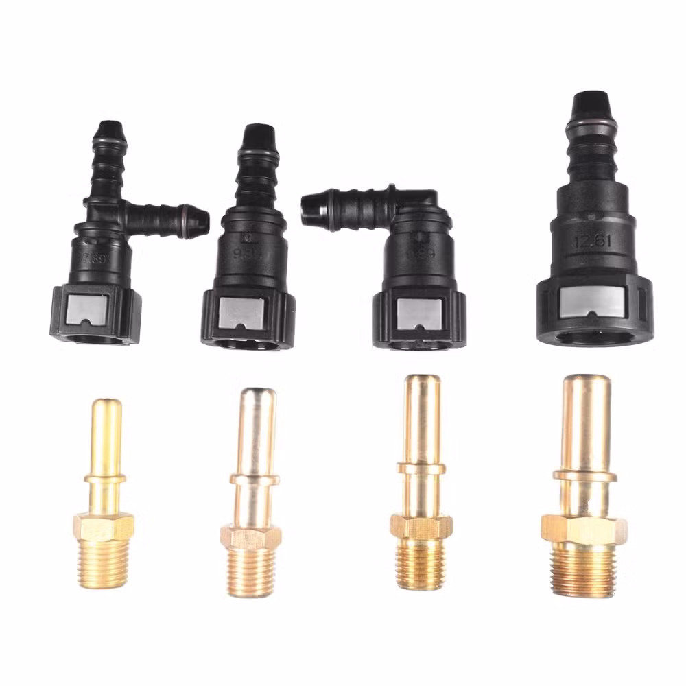 New Universal Saving Fuel Line Coupling Quick Connector High Quality Motor Spare Auto Parts Nylon Fuel Liquid Quick Connector