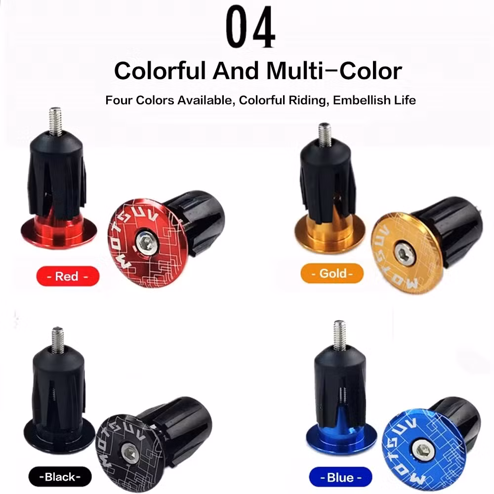 Motsuv Bike Handlebar Grips Anti-Slip Firm MTB Bar End Plugs Lightweight Bicycle Grip End Plugs for MTB BMX Dh Fr Balance Car