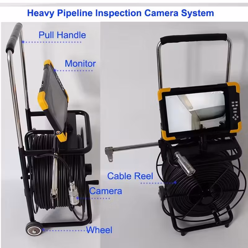 34mm Camera 100m Cable 10.1inch DVR Meter Counter HD Drain Sewer Pipe Detection Underwater Pipeline Inspection Camera System