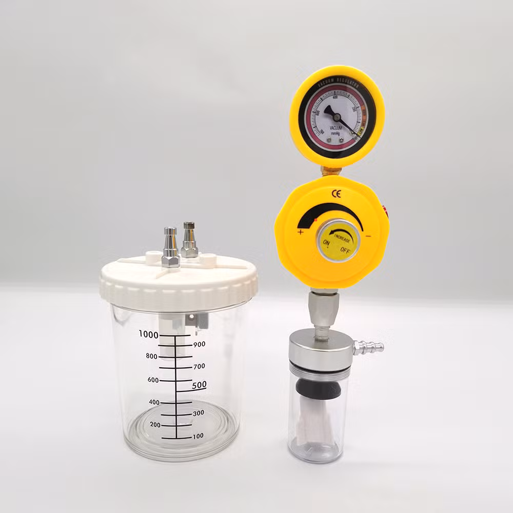 Medical Vacuum Regulator with Suction Jar Canister for Hospital Clinic