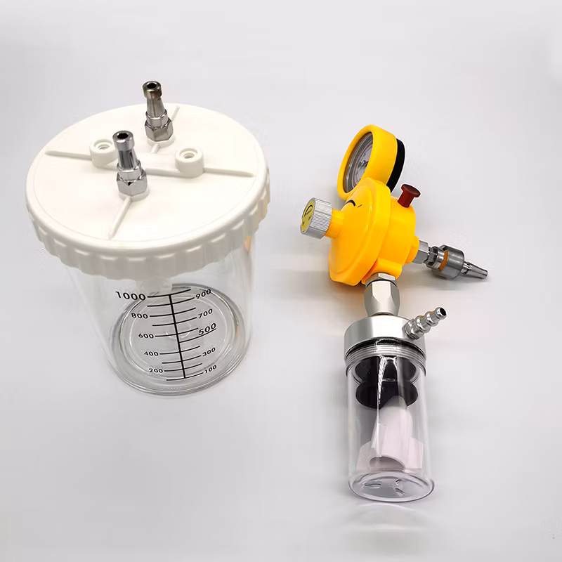 Medical Vacuum Regulator with Suction Jar Canister for Hospital Clinic