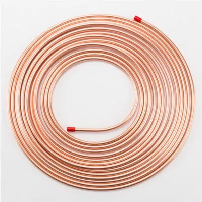 ASTM B280 C2100 C2600 7mm 14mm 19mm 64mm Refrigeration Straight Pancake Seamless Copper Pipe Tube PVC Coated Copper Tube