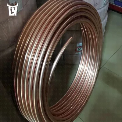 China Factory Insulated Brass ASTM B280 PVC Coated 150mm 1/4′′ 3/8′′ Wall Split Air Conditioner Copper Pipe