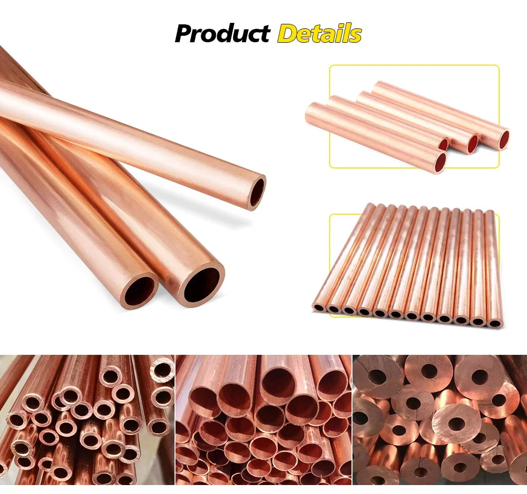 Copper Tube Cheap 99% Pure 1inch Copper Nickel Pipes 15mm 20mm 25mm Copper Tubes 3/8 Brass Tube Pipes