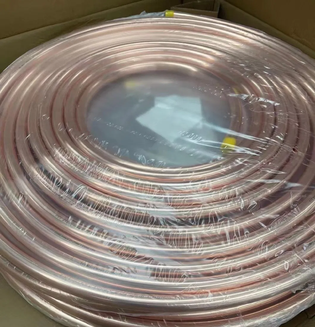 Refrigeration Copper Pipe Air Conditioner Copper Tubing AC Pancake Coil 1/4 Copper Tube