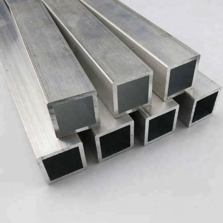 Aluminum Square Pipe/Tube 6061 6063 7075 T6 Rectangular Seamless/Welded 2mm Wall Thick