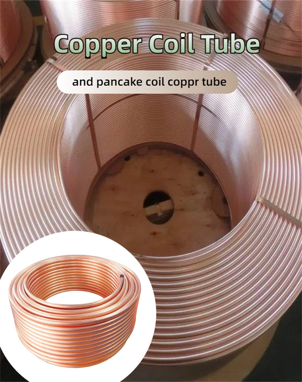 5/8 1/2 Inch 22mm Pancake Coil Red Copper Pipe