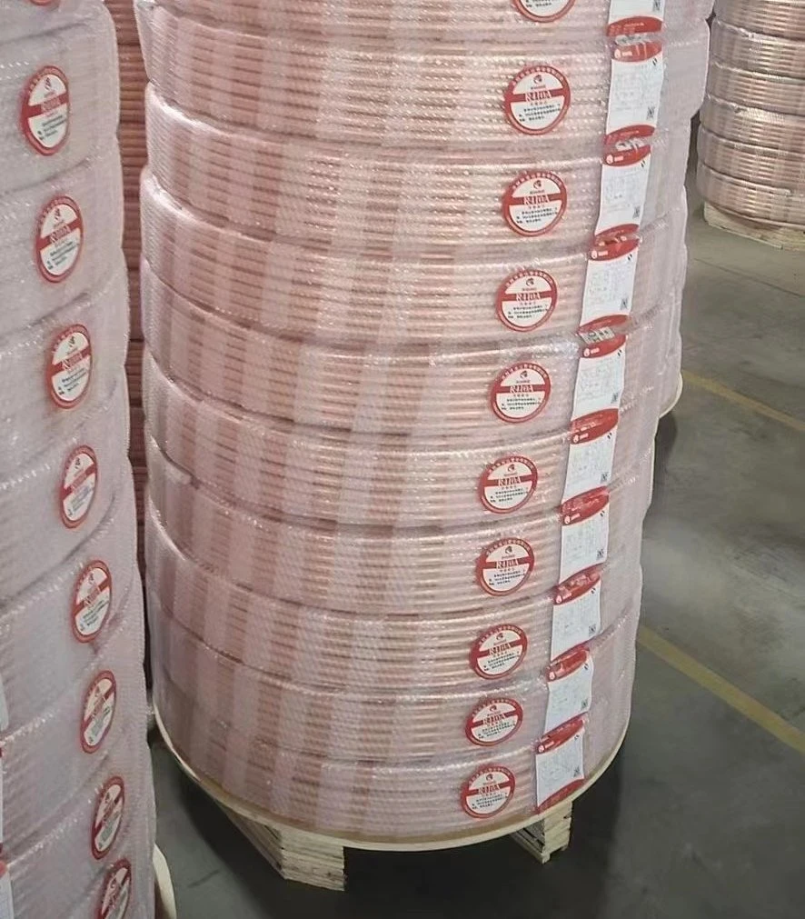 Big Roll Copper Tube Air Conditioner Copper Pipe 5/8 1/2 Pancake Coil Copper Tubing