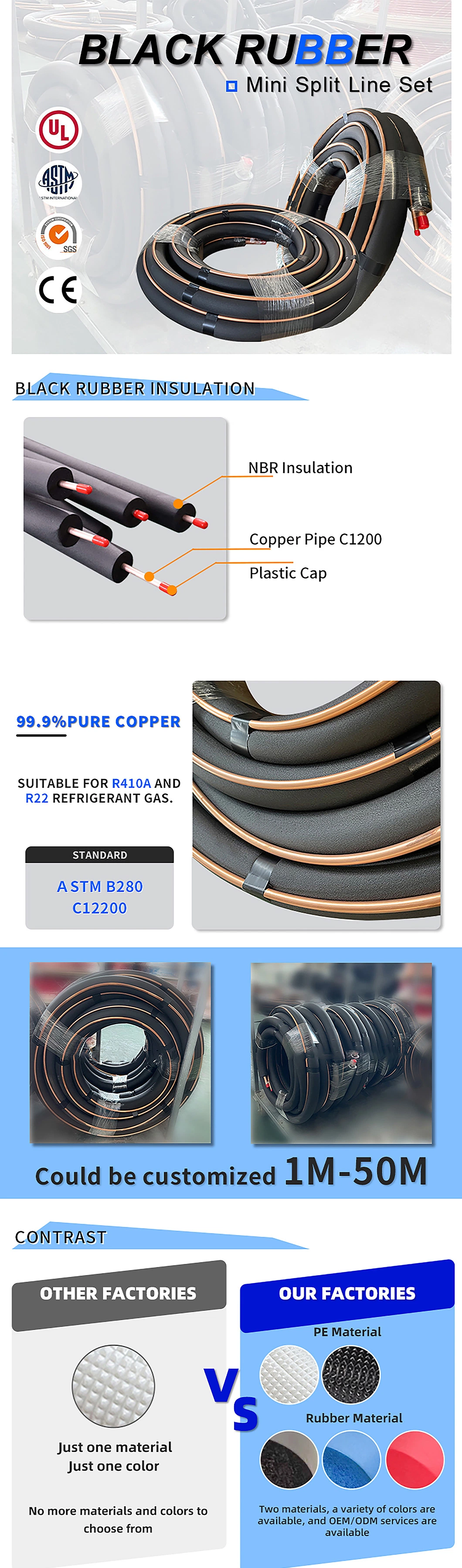 Insulation Copper Tube Coil for Air Conditioning Insulated Copper Tubing