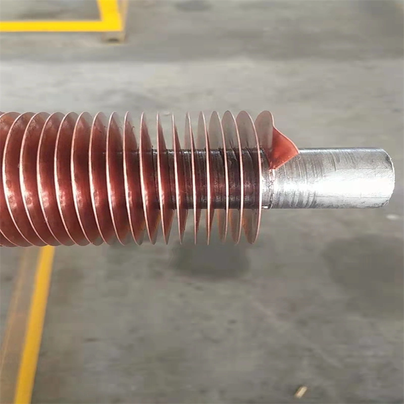 Copper Extruded Aluminum Fin Tubes Coiled Copper Finned Pipes for Cooling Heat Exchanger