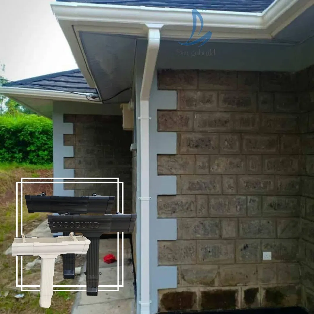 Customized Perforated Metal Aluminum Rain Gutter Not Distort South America Aluminum Pipe for Rain Water Collection