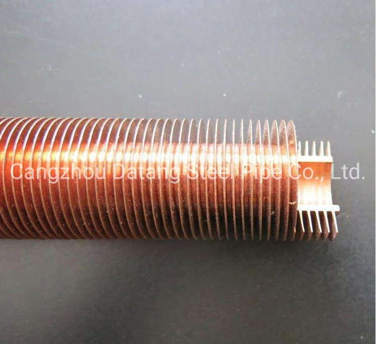 OEM/ODM Finned Copper Tubing for Oil Cooler in Machinery Extruded Fin Tube Heat Exchange Condenser Pipe Soldering The Strip and Tube