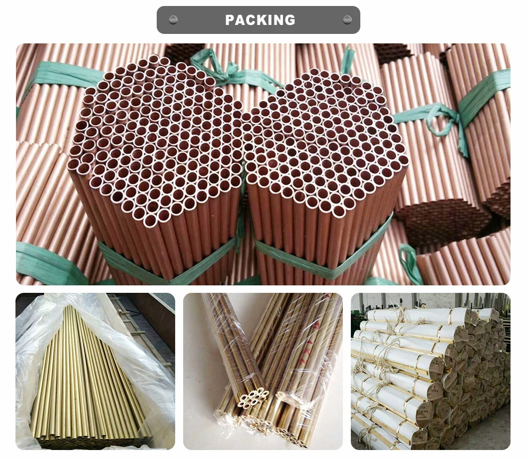 Lowest Price T2 Tp2 Tp1 C1011 C10100 C10300 C11000 H65 H62 Brass Square Copper Tubes for Heat Exchanger