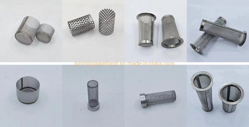 Micro Stainless Steel Cylinder Exhaust Perforated Filter Tube