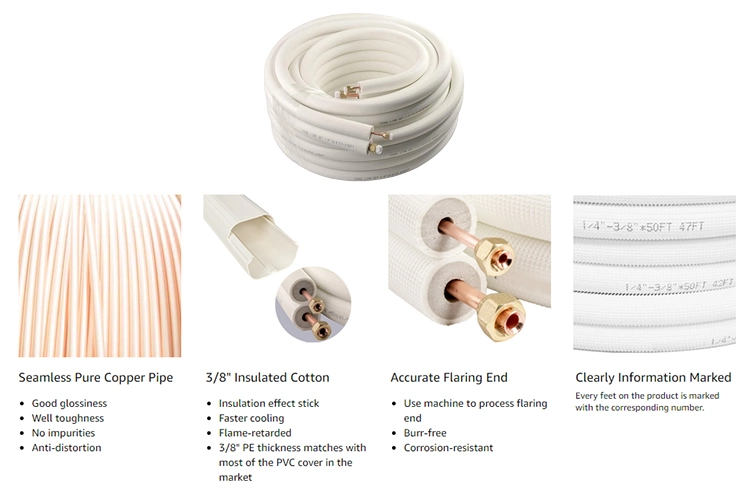 AC Copper Mould Tubes/ Pipe /Tubing for Refrigeration