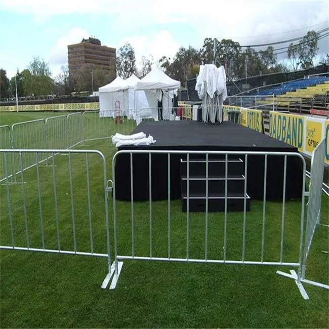 5 Feet Heavy Duty Galvanized Steel Barrier Interlocking Crowd Control Barricade with