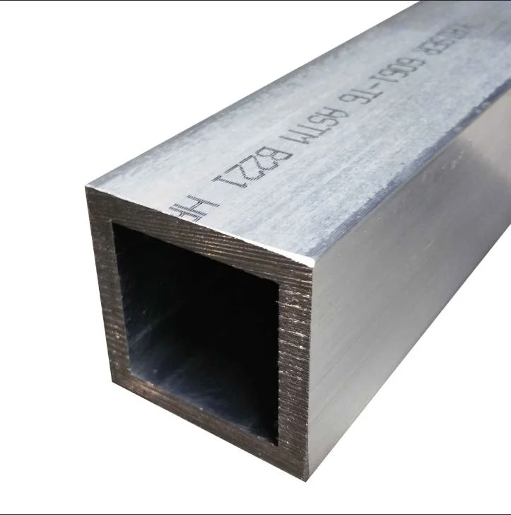 Aluminum Square Pipe/Tube 6061 6063 7075 T6 Rectangular Seamless/Welded 2mm Wall Thick