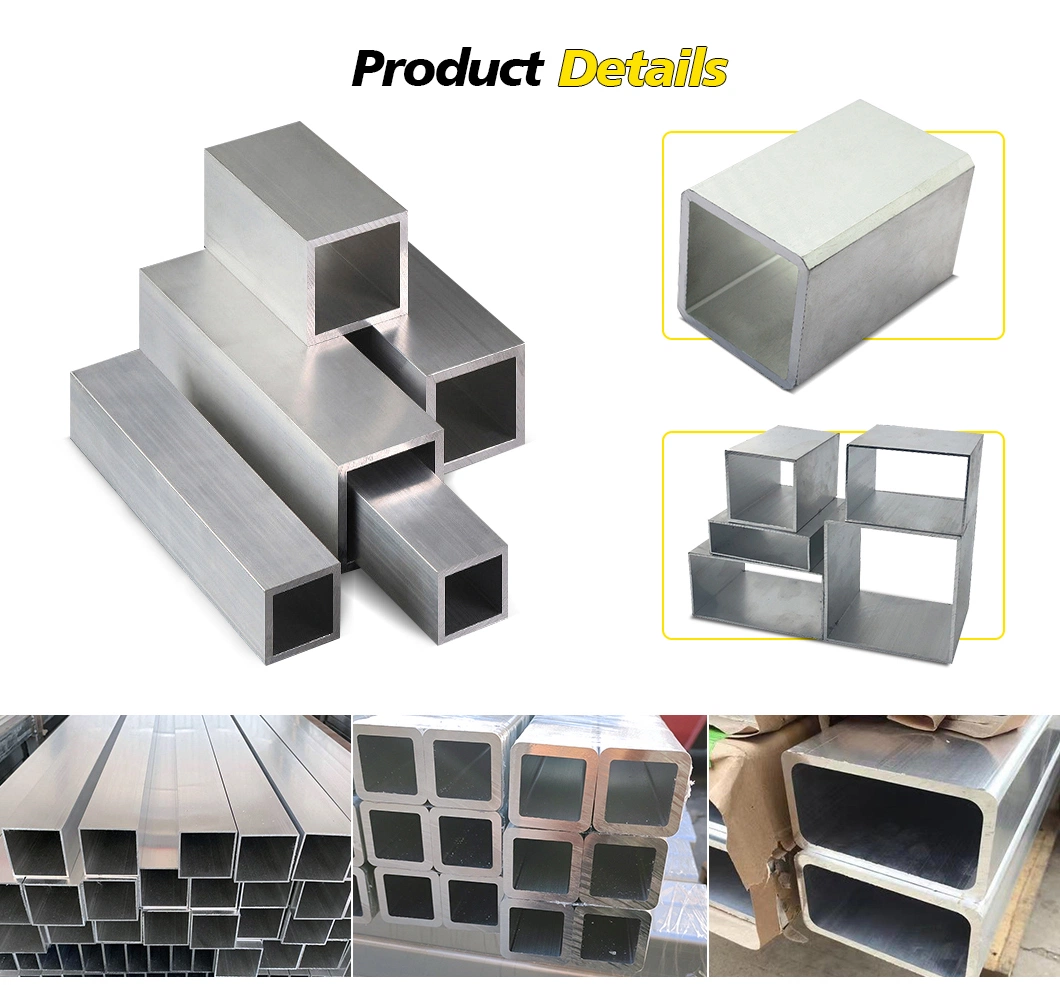 Factory Customized 3X3 Aluminium Alloy Square Pipe Tube