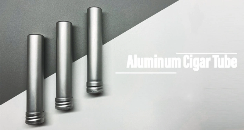 Powder Coated Food Packing Threaded Short Aluminum Cylinder Tube with Caps