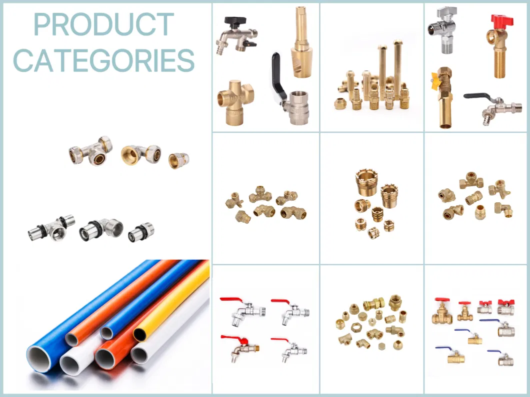 Female Straight Connectors Brass Capillary Soldering Fittings Copper Tube