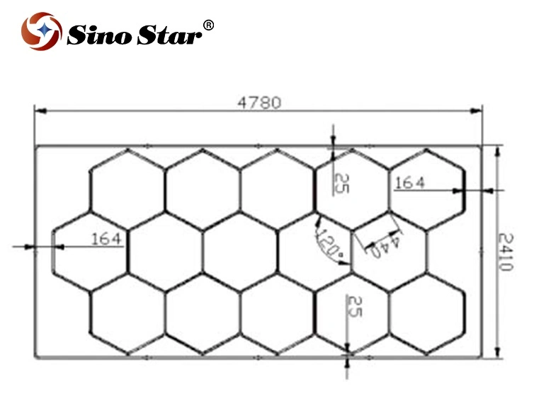 Customized Design Car Wash Shop Export to Indonesia Hex LED Tube